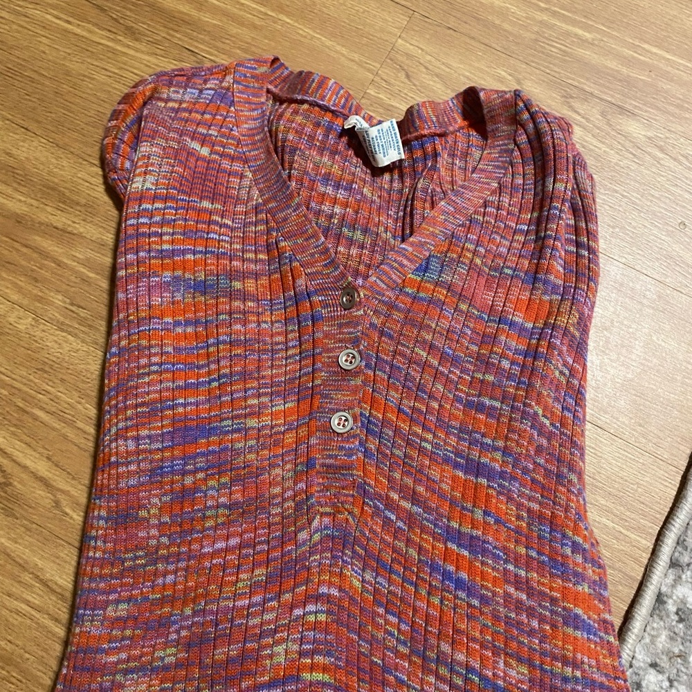 Sundance Marled Knited V-Neck top